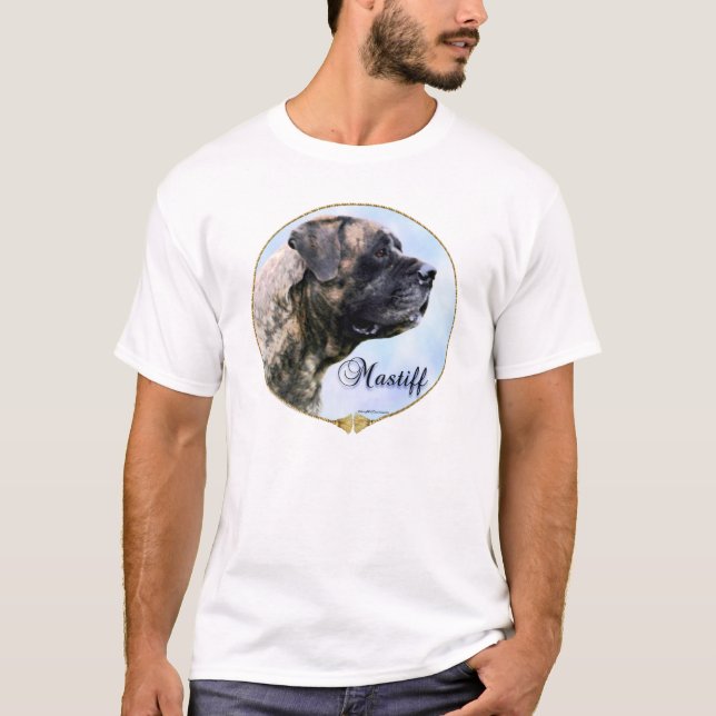 T-shirt Chemise Brindle Mastiff Portrait (Devant)
