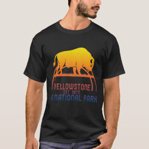 T-shirt Chemise Buffalo Bison de Yellowstone, Parc Nationa