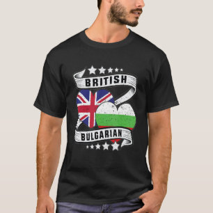 T-shirt Chemise bulgare britannique moitié britannique moi