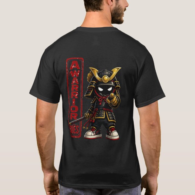 T-shirt Chemise Bushi Pointant A Warrior Does (Dos)