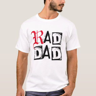 T-shirt Chemise Cadeau fête des pères, Lettre Papa Rad Imp