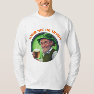 T-shirt Chemise cadeau Saint Patrick Day   Embrasse-moi im