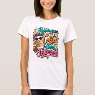 T-shirt Chemise Café Énergisant Vibes Positives