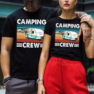 T-shirt Chemise Camper, Chemise Camping Famille