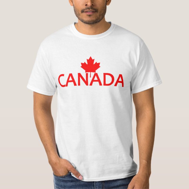 T-shirt Chemise CANADA, choisir style & couleur (Devant)