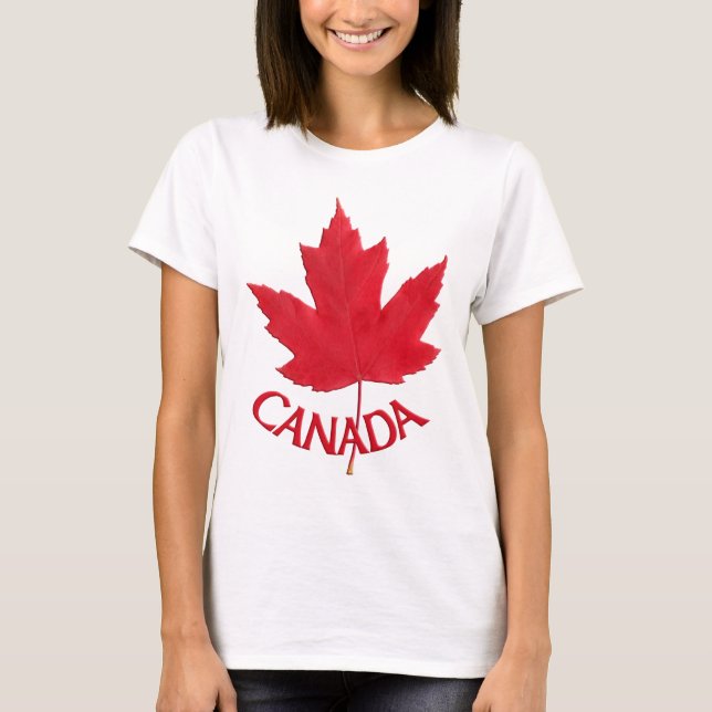T-shirt Chemise Canada femme-chemise Lady's Maple Leaf (Devant)