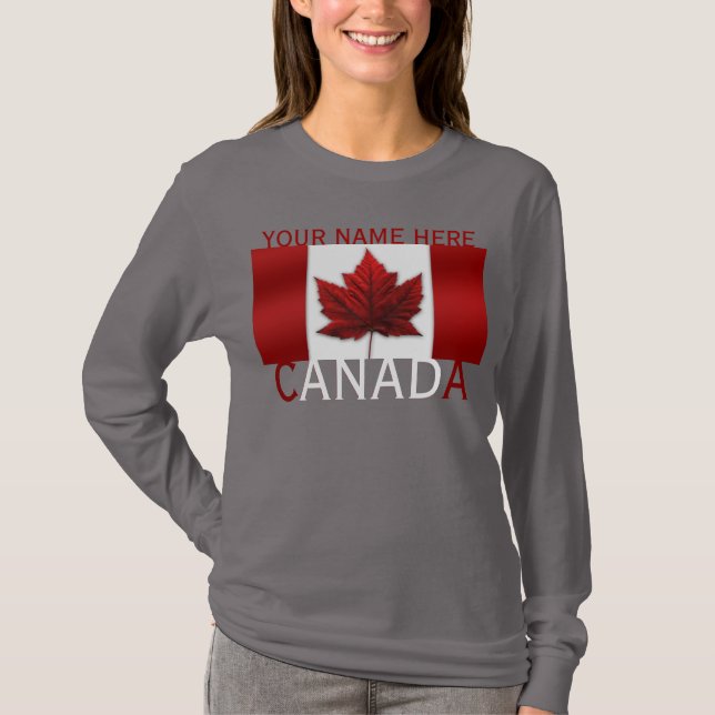 T-shirt Chemise Canada femme Custom Canada Plus Taille Che (Devant)