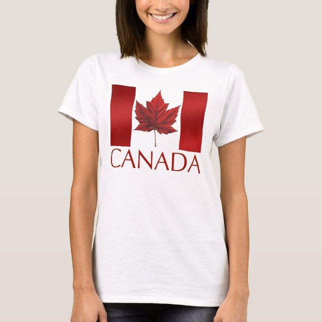T-shirt Chemise Canada femme Custom Canada Plus Taille Che (Devant)
