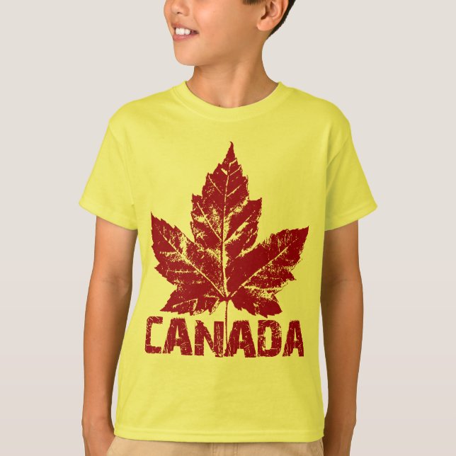 T-shirt Chemise Canada Shirt Kid's Organic Canada Souvenir (Devant)