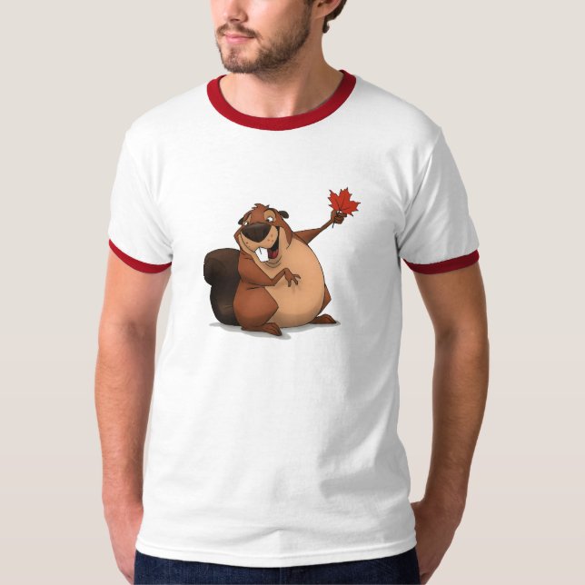 T-shirt Chemise canadienne de castor (Devant)