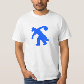 T-shirt Chemise canine anthropomorphe bleue 0001 de