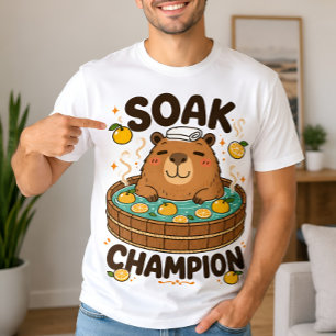 T-shirt Chemise Capybara Calme Chaos Hérisson