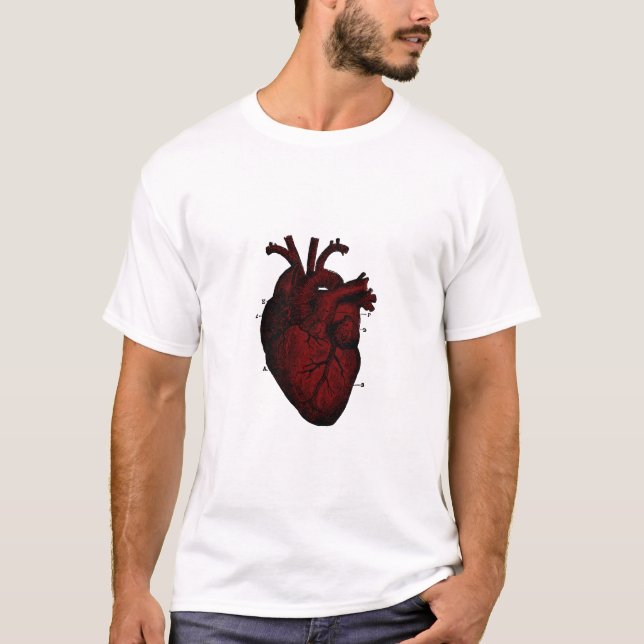 T-shirt Chemise cardiaque humaine (Devant)