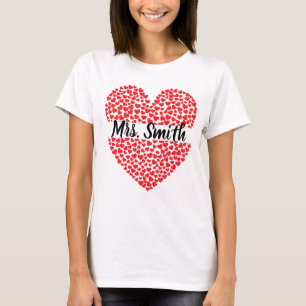 T-shirt Chemise cardiaque personnalisée pour les enseignan