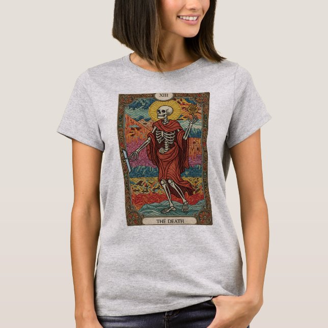 T-shirt Chemise Carte de Tarot de la Mort (Devant)