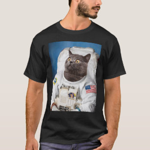 T-shirt Chemise Cat Astronaut - Voyages spatiaux Catstrona