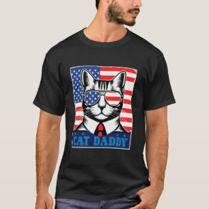 T-shirt Chemise Cat Daddy - Drapeau américain