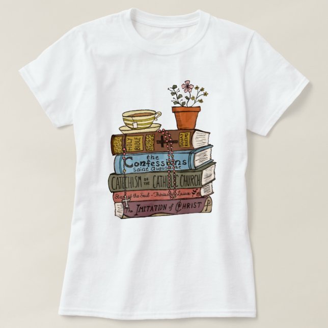 T-shirt Chemise catholique, Bible Verse Godmère (Design devant)