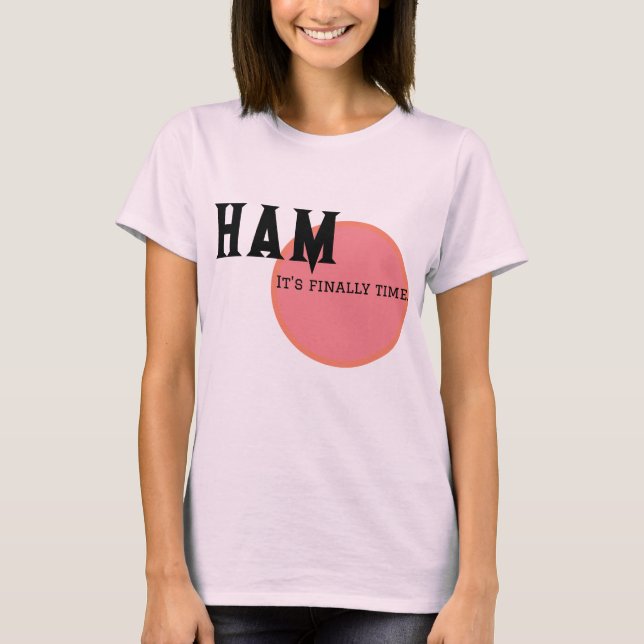 T-shirt chemise célébrant le ham time (Devant)