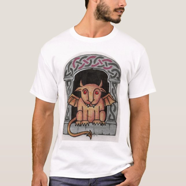 T-shirt Chemise celtique de gargouille (Devant)