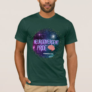 T-shirt Chemise cérébrale NeuroDivergent Pride spatiale