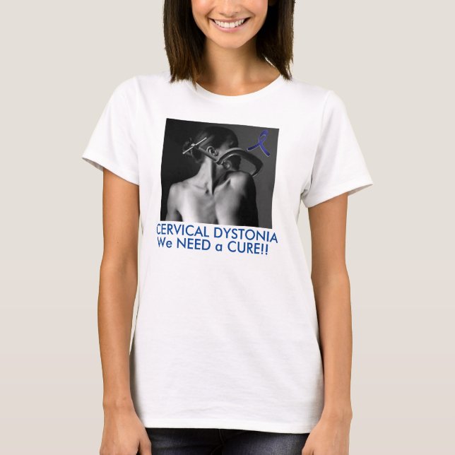 T-shirt Chemise cervicale de conscience de dystonie (Devant)