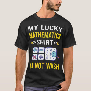 T-shirt Chemise Chanceuse Mathématiques Math Maths