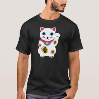 T-shirt Chemise chanceuse mignonne superbe noire de chat