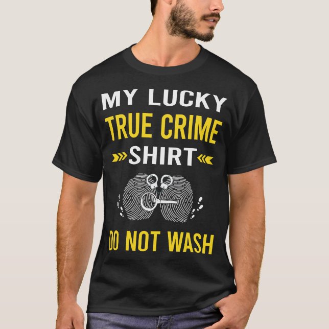 T-shirt Chemise Chanceuse Véritable Crime (Devant)