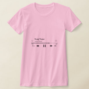 T-shirt Chemise Chanson Personnalisée