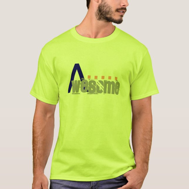 T-shirt Chemise Chartreuse impressionnante (Devant)