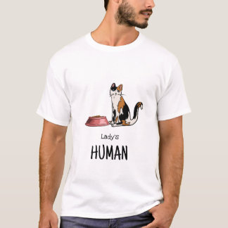 T-shirt Chemise chat calicot marron et noir