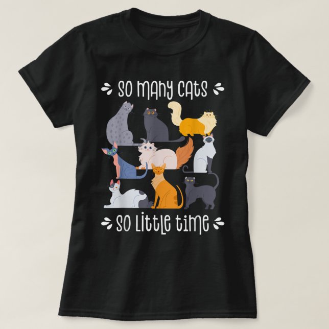 T-shirt Chemise Chat, Chemise Propriétaire Chat, Cadeau Am (Design devant)