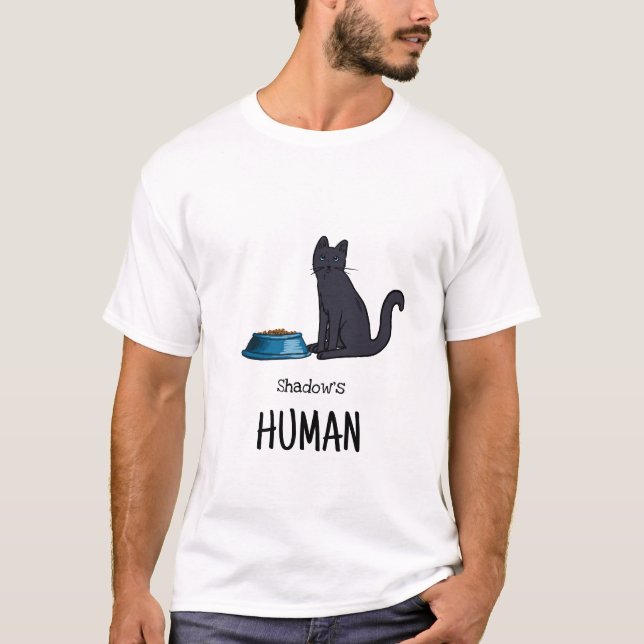 T-shirt Chemise Chat Noir (Devant)