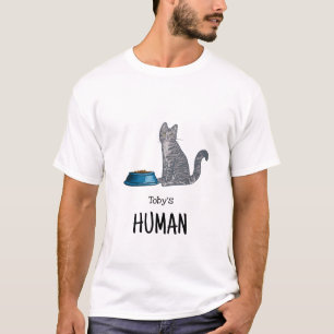 T-shirt Chemise Chat Tigré Gris