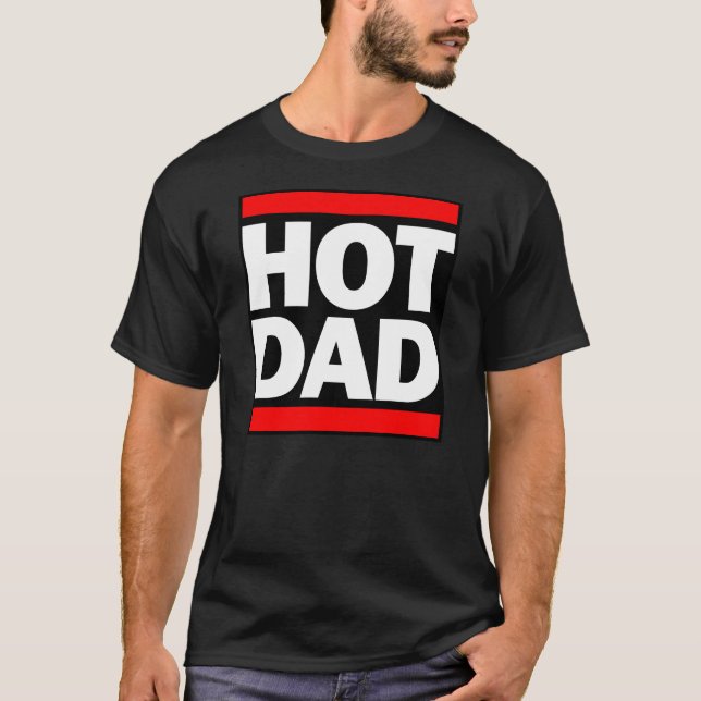 T-shirt chemise CHAUDE de PAPA de fête des pères (Devant)