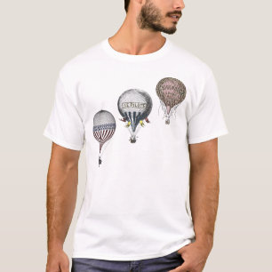 T-shirt Chemise chaude vintage de course de ballon à air
