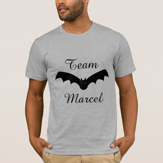 T-shirt Chemise Chauve-Souris Vampire Team Marcel (Devant)
