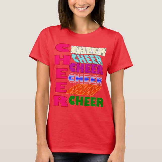 T-SHIRT CHEMISE CHEER CHEER CHEER (Devant)