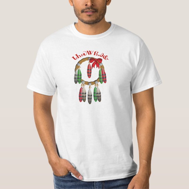 T-shirt Chemise cherokee de receveur de rêve de Noël (Devant)
