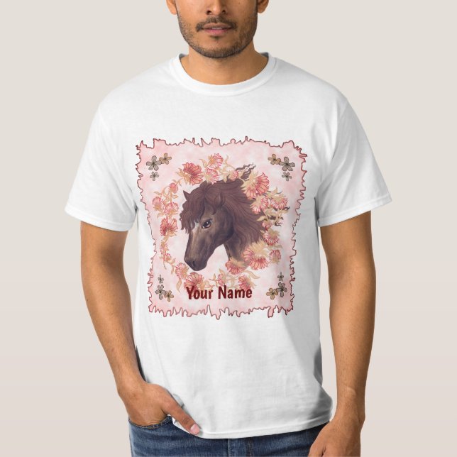T-shirt Chemise Cheval Alezan (Devant)