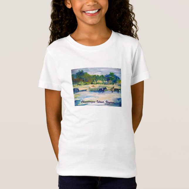 T-Shirt Chemise Cheval Chincoteague Island (Devant)