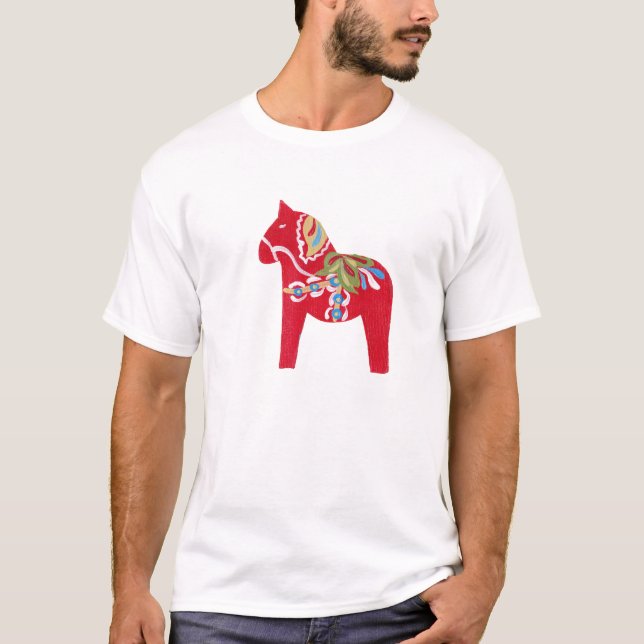 T-shirt Chemise Cheval Dala Rouge (Devant)