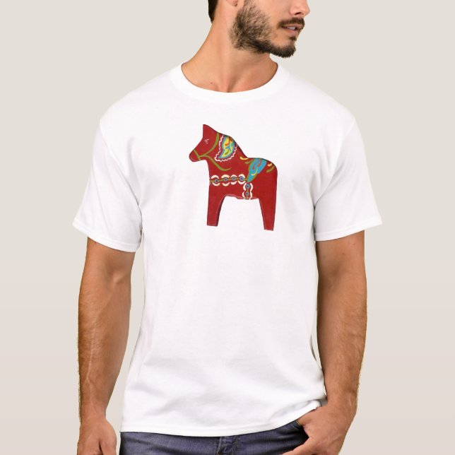 T-shirt Chemise Cheval Dala Rouge (Devant)
