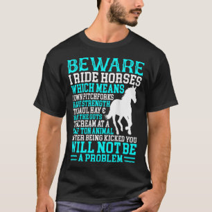 T-shirt Chemise Cheval Funny Cheval Amoureux Cheval Attent