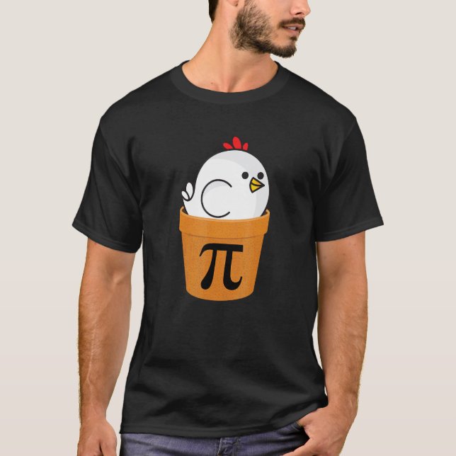 T-shirt Chemise Chicken Pot Pi, Cadeau drôle de jour de ma (Devant)