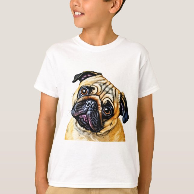 T-SHIRT CHEMISE CHIEN MIGNON (Devant)