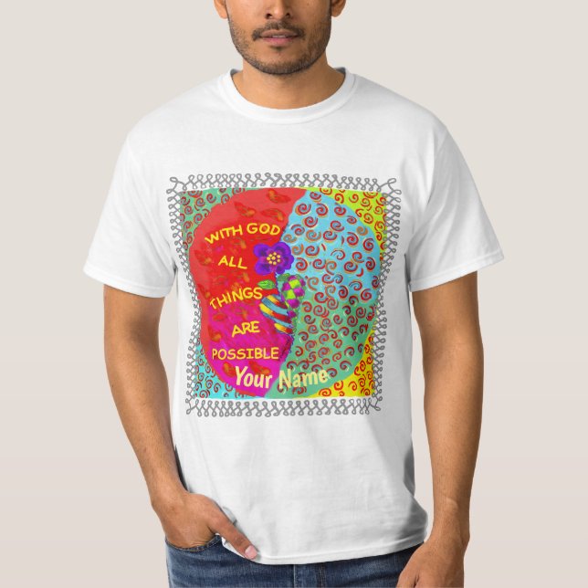 T-shirt Chemise chrétienne God Power  (Devant)