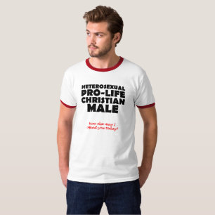 T-shirt Chemise chrétienne masculine humoristique pro-vie