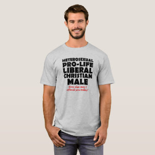 T-shirt Chemise chrétienne masculine humoristique pro-vie